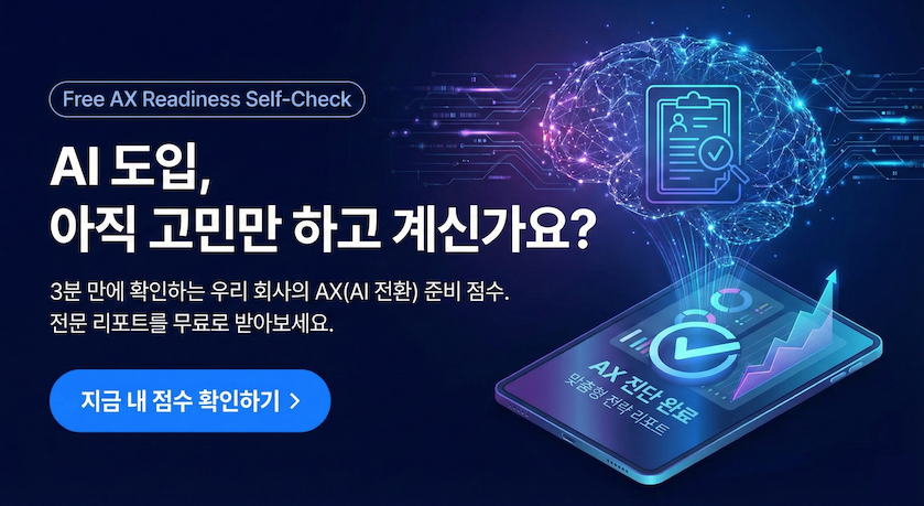 [EVENT] 우리 회사 AI 도입 준비 점수는? 무료 AX 진단 서비스 오픈
