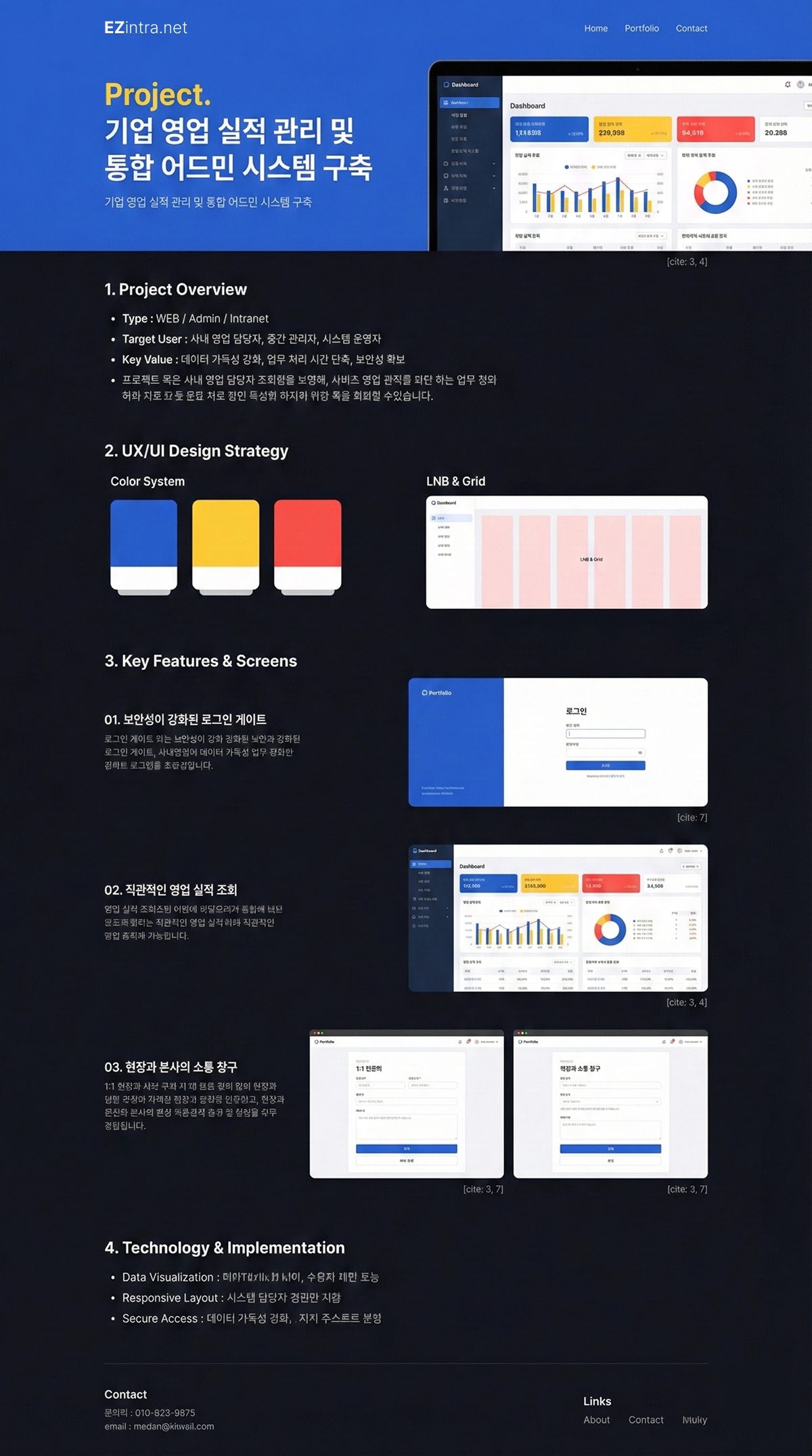 [내부프로젝트] 기업 영업 실적 관리 및 통합 어드민 시스템 구축